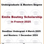 Emile Boutmy Scholarship