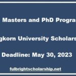 Chulalongkorn University Scholarship 2023