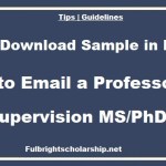 How to Email a Professor for Supervision