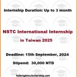 NSTC International Internship