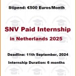 SNV Paid Internship