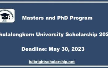 Chulalongkorn University Scholarship 2023
