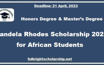 Mandela Rhodes Scholarship 2023