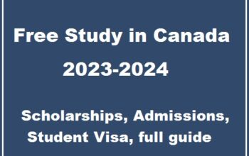 Free Study in Canada 2023-2024