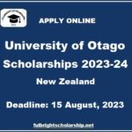 University of Otago Scholarships 2023